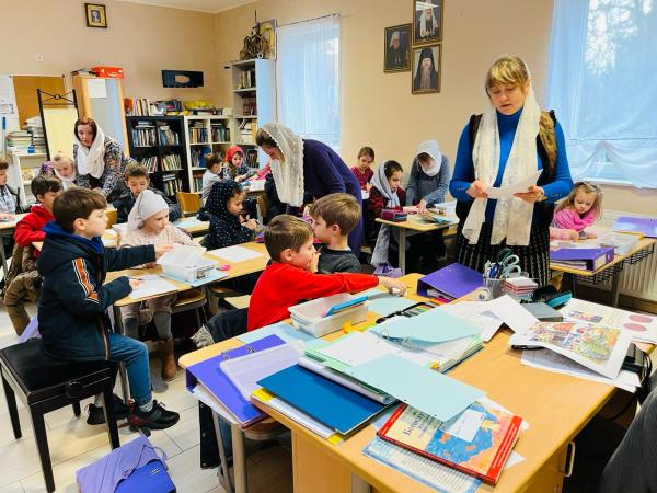 Экскурсия в нашу строящуюся колокольню в честь блаженной Ксении Петербургской.